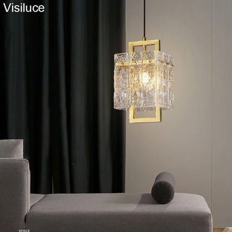 Modern America Style Copper Glass Chandelier - Hans Lumiere