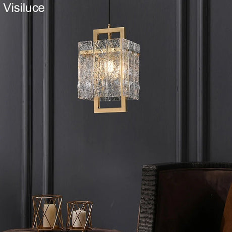 Modern America Style Copper Glass Chandelier - Hans Lumiere