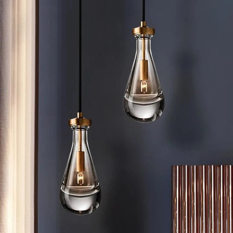 Modern American Light Luxury Crystal Water Drop Chandelier - Hans Lumiere