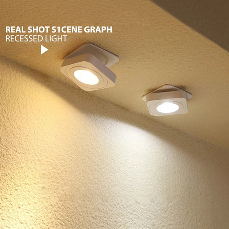Modern Art Cube Adjustable Angle LED Track Lights - Hans Lumiere