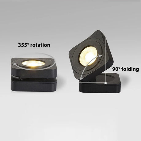 Modern Art Cube Adjustable Angle LED Track Lights - Hans Lumiere