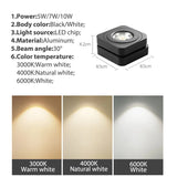 Modern Art Cube Adjustable Angle LED Track Lights - Hans Lumiere