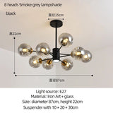 Modern Art Glass Bean Chandelier for Living Room and Dining Room - Hans Lumiere