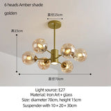 Modern Art Glass Bean Chandelier for Living Room and Dining Room - Hans Lumiere