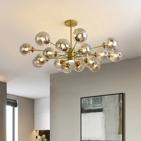 Modern Art Glass Bean Chandelier for Living Room and Dining Room - Hans Lumiere