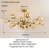 Modern Art Glass Bean Chandelier for Living Room and Dining Room - Hans Lumiere