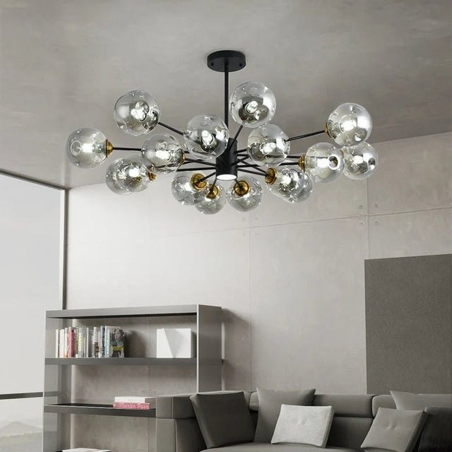 Modern Art Glass Bean Chandelier for Living Room and Dining Room - Hans Lumiere