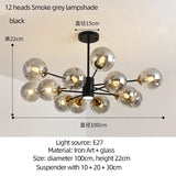 Modern Art Glass Bean Chandelier for Living Room and Dining Room - Hans Lumiere