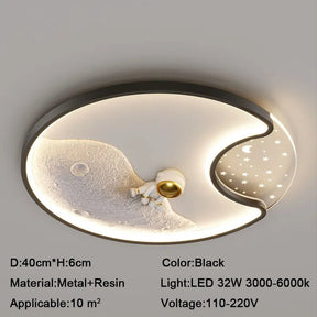 Modern Astronaut LED Ceiling Lamp - Hans Lumiere