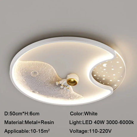 Modern Astronaut LED Ceiling Lamp - Hans Lumiere