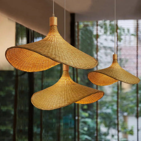 Modern Bamboo Chandelier - Hans Lumiere