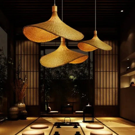 Modern Bamboo Chandelier - Hans Lumiere