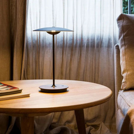 Modern Bamboo Hat Table Lamp - Hans Lumiere