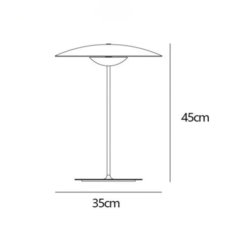 Modern Bamboo Hat Table Lamp - Hans Lumiere