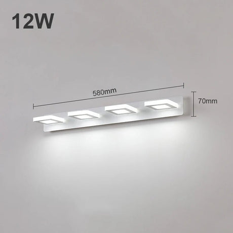 Modern Bathroom LED Vanity Light Wall Lamp - Hans Lumiere