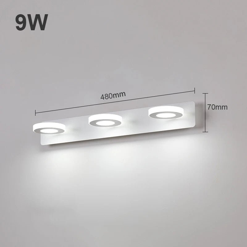 Modern Bathroom LED Vanity Light Wall Lamp - Hans Lumiere