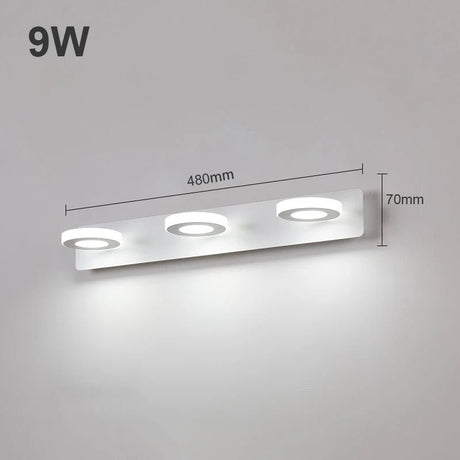 Modern Bathroom LED Vanity Light Wall Lamp - Hans Lumiere