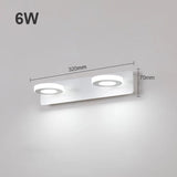 Modern Bathroom LED Vanity Light Wall Lamp - Hans Lumiere