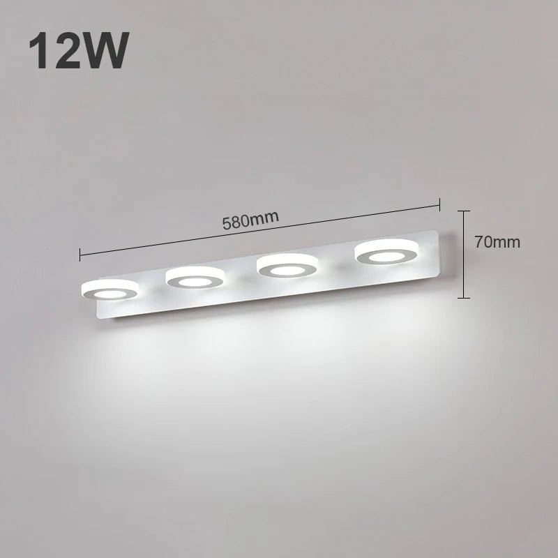 Modern Bathroom LED Vanity Light Wall Lamp - Hans Lumiere