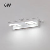 Modern Bathroom LED Vanity Light Wall Lamp - Hans Lumiere