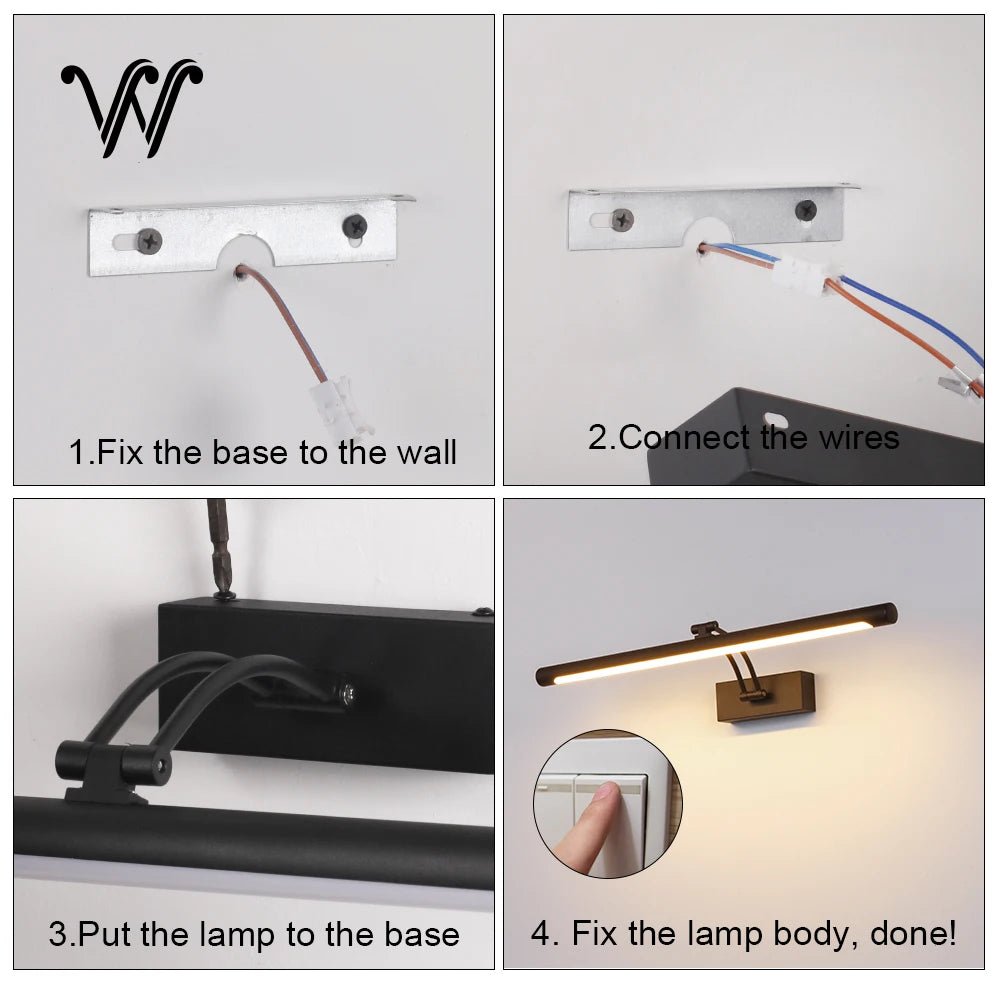 Modern Bathroom Wall Mounted Light - Hans Lumiere