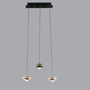 Modern Black Ball Long Hanging Aluminum LED Chandelier - Hans Lumiere