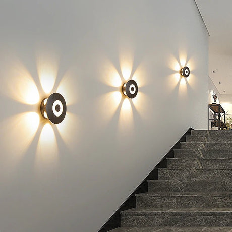 Modern Black LED Ceiling Light - Hans Lumiere