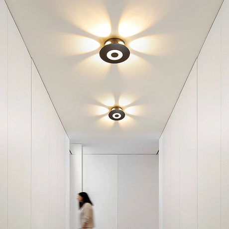 Modern Black LED Ceiling Light - Hans Lumiere