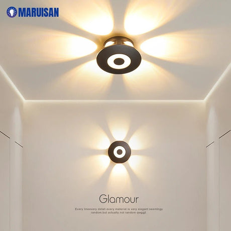 Modern Black LED Ceiling Light - Hans Lumiere