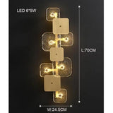 Modern Brass Copper LED Wall Light - Hans Lumiere