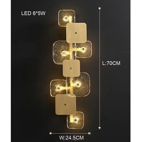 Modern Brass Copper LED Wall Light - Hans Lumiere