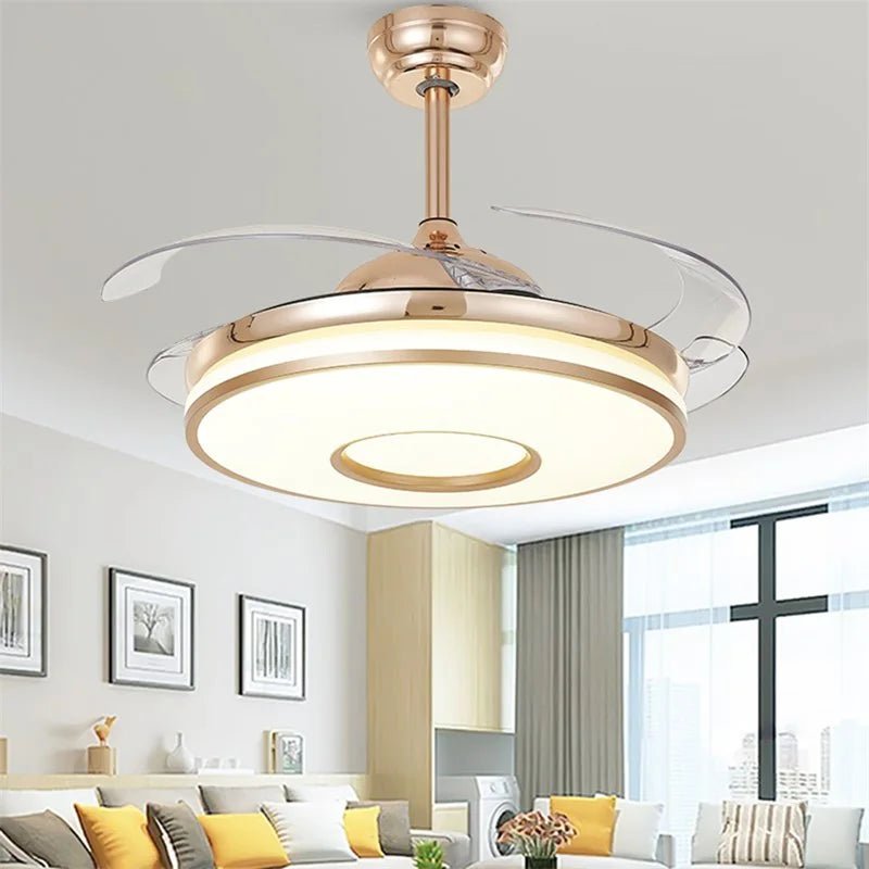Modern Ceiling Fan Light With Remote Control - Hans Lumiere