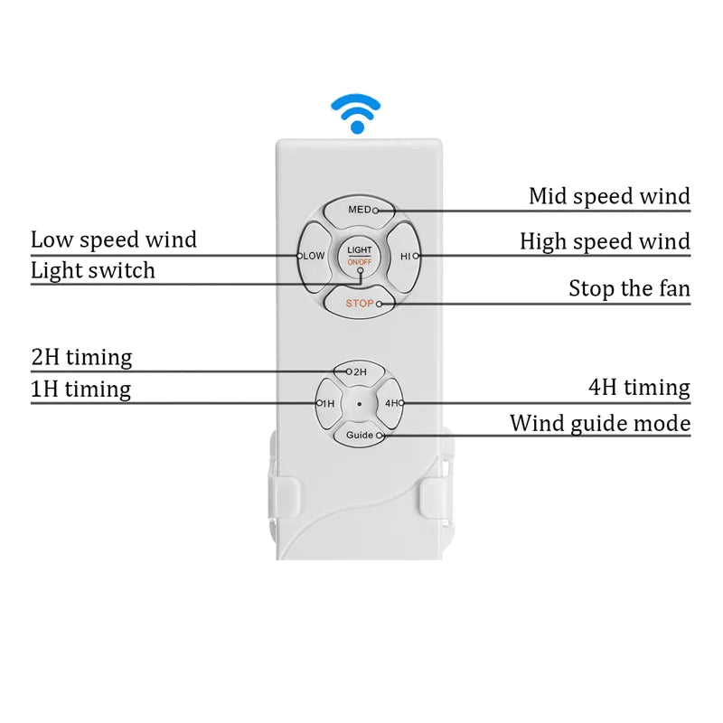 Modern Ceiling Fan Light With Remote Control - Hans Lumiere