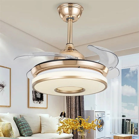 Modern Ceiling Fan Light With Remote Control - Hans Lumiere