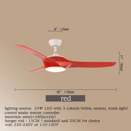 Modern Ceiling Fan Lights With Remote Control - Hans Lumiere