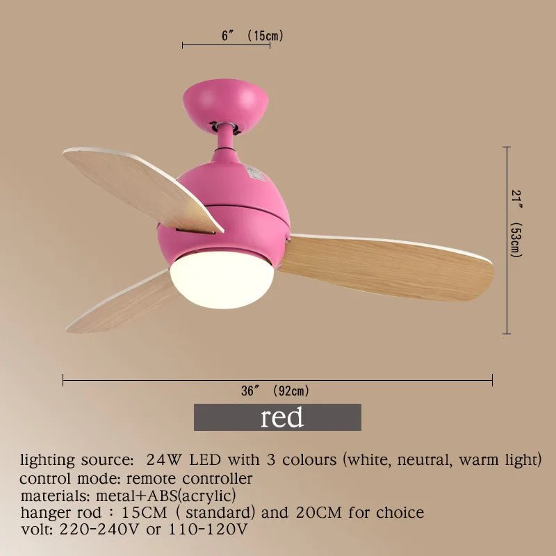 Modern Ceiling Fan Lights With Remote Control - Hans Lumiere