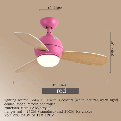 Modern Ceiling Fan Lights With Remote Control - Hans Lumiere