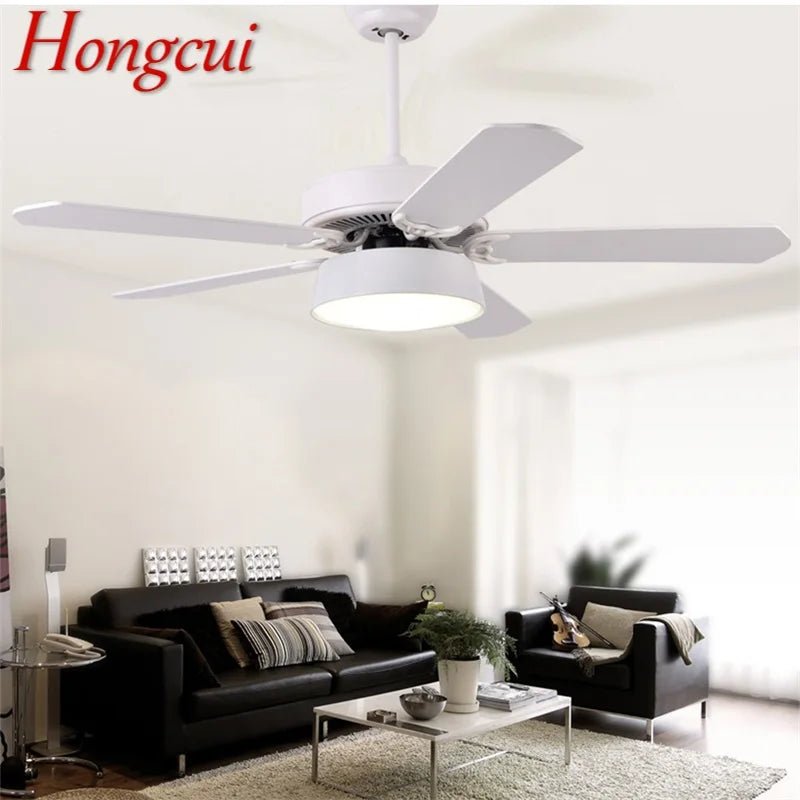Modern Ceiling Fan With LED Light And Remote Control - Hans Lumiere