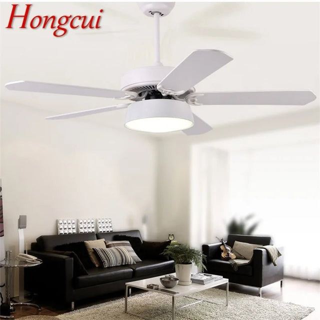 Modern Ceiling Fan With LED Light And Remote Control - Hans Lumiere