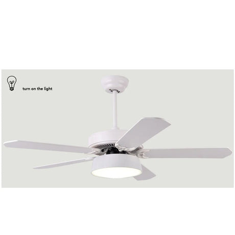 Modern Ceiling Fan With LED Light And Remote Control - Hans Lumiere