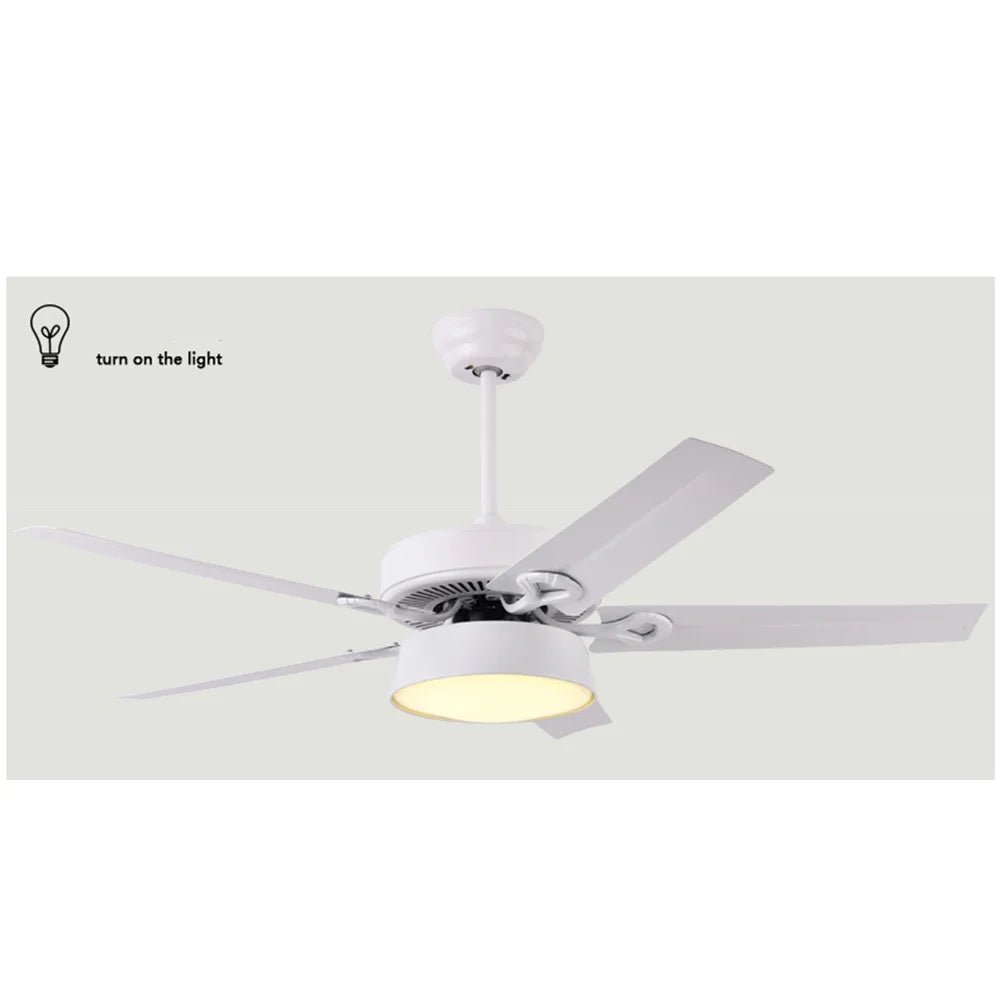 Modern Ceiling Fan With LED Light And Remote Control - Hans Lumiere