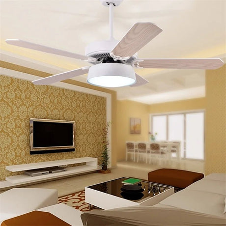 Modern Ceiling Fan With LED Light And Remote Control - Hans Lumiere