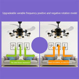 Modern Ceiling Fan With Light And Remote Control LED Fixtures - Hans Lumiere