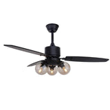 Modern Ceiling Fan With Light Nordic Creative Glass Lamp - Hans Lumiere