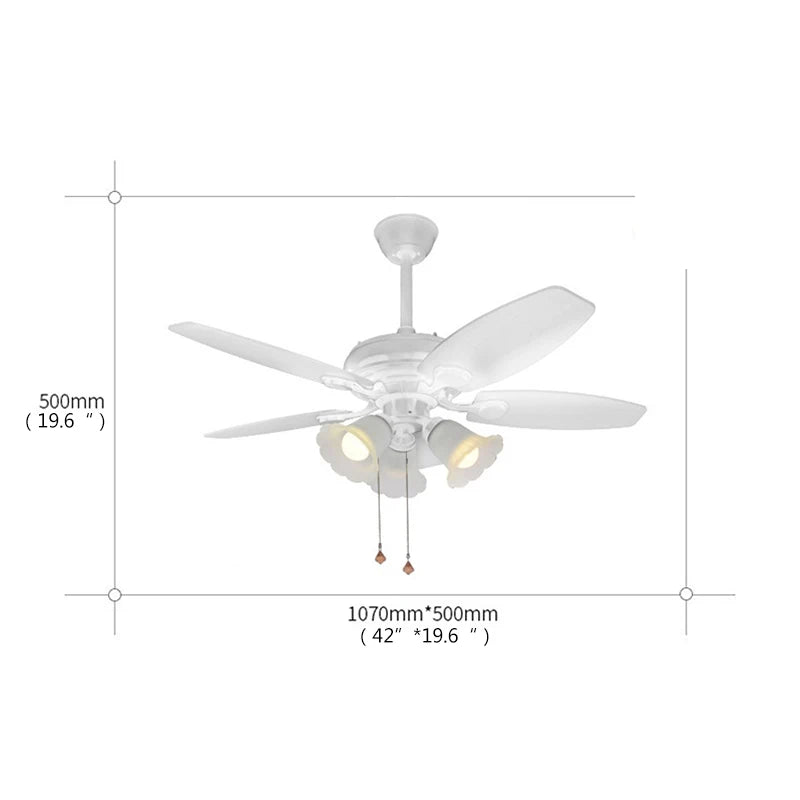 Modern Ceiling Fan With Light Nordic Creative Glass Lamp - Hans Lumiere