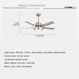 Modern Ceiling Fan With Remote Control - Hans Lumiere