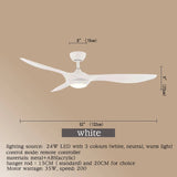 Modern Ceiling Fan With Remote Control - Hans Lumiere