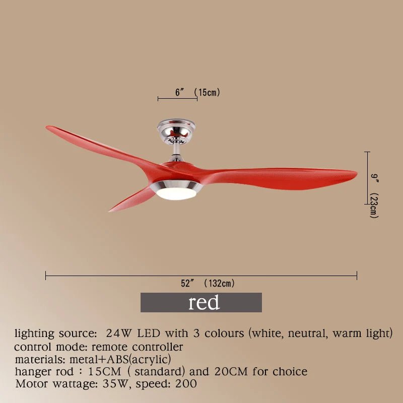 Modern Ceiling Fan With Remote Control - Hans Lumiere