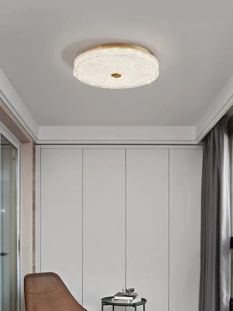 Modern Circular LED Glass Ceiling Lamp - Hans Lumiere
