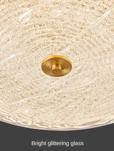 Modern Circular LED Glass Ceiling Lamp - Hans Lumiere